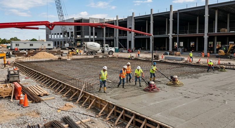 Commercial Slab Construction in Irvington, NJ