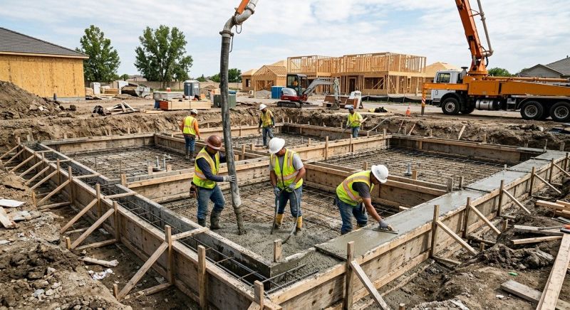 Concrete Foundation Installation in Irvington, NY