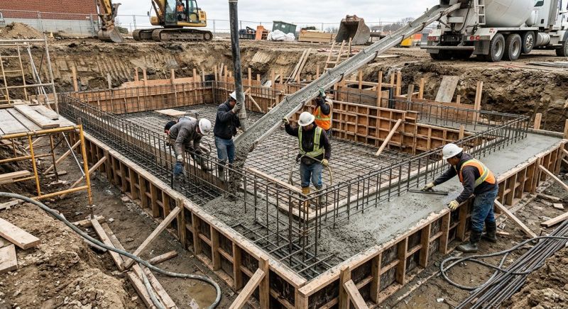 Concrete Foundation Pouring in Bergen County, NJ
