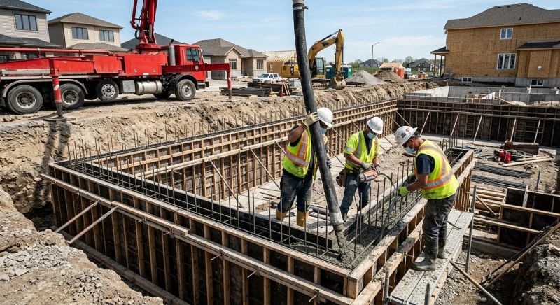 Foundation Wall Pouring in Glen Head, NY